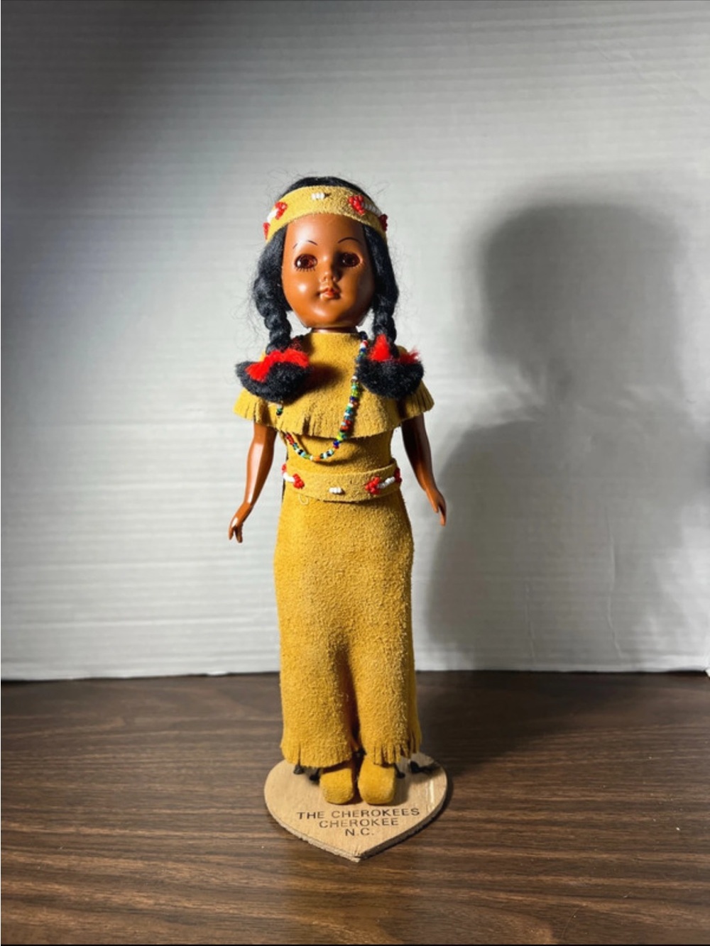 Vintage Cherokee Doll with Beaded Accents - Unbranded